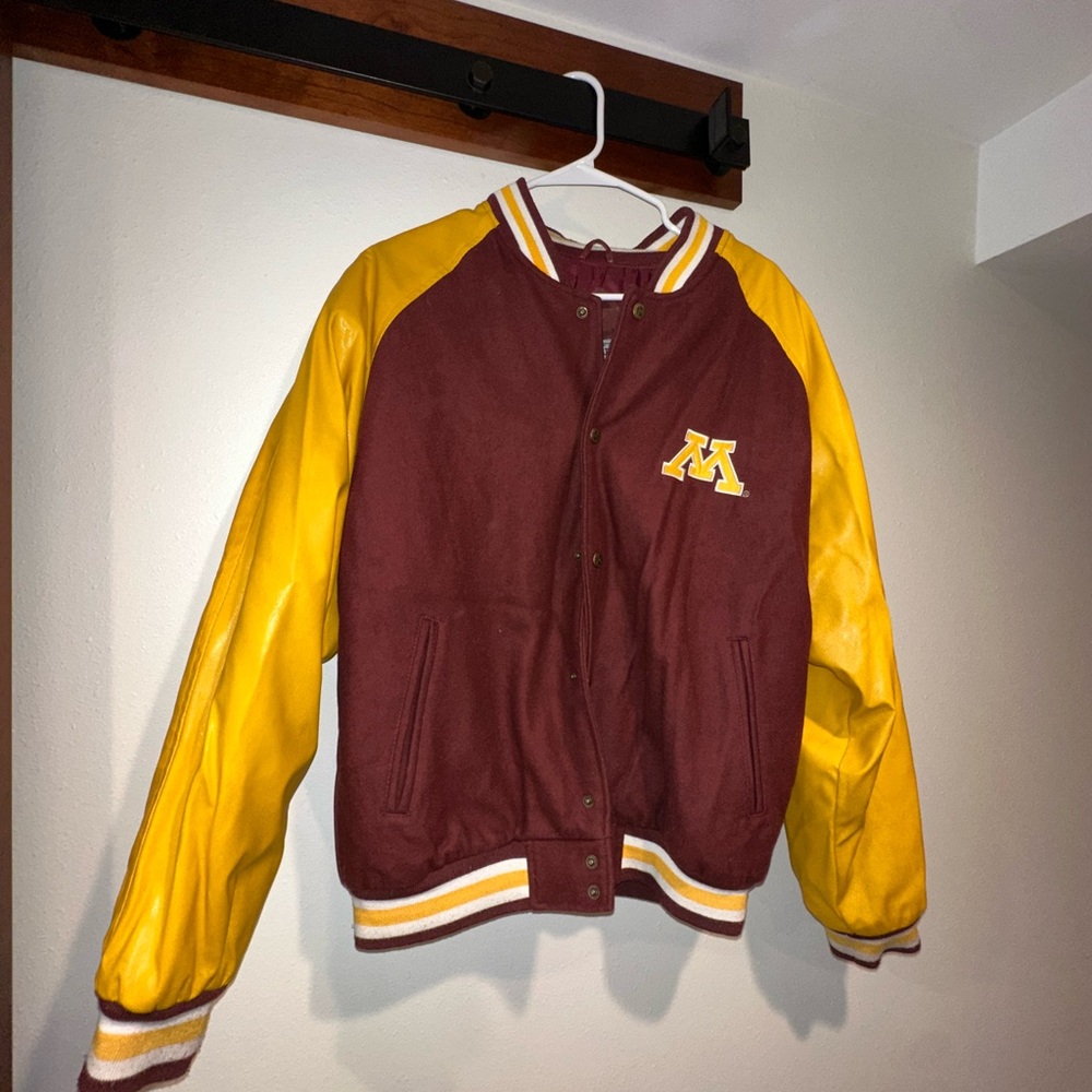 Steve & Barry's Maroon and Yellow Varsity Jacket